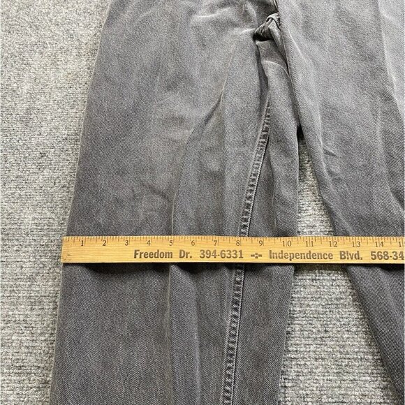 Vintage Levis 560 Jeans Mens 34x32 Faded Black Loose Fit Tapered Leg Skater Y2K - Picture 4 of 15